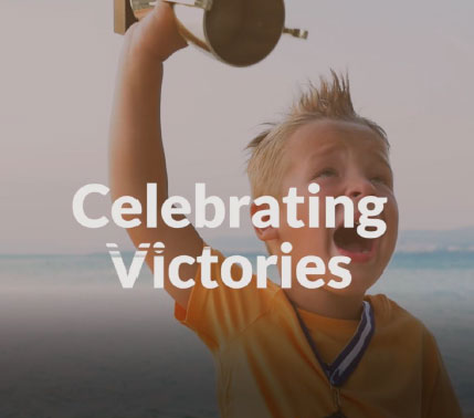 celebrating victories